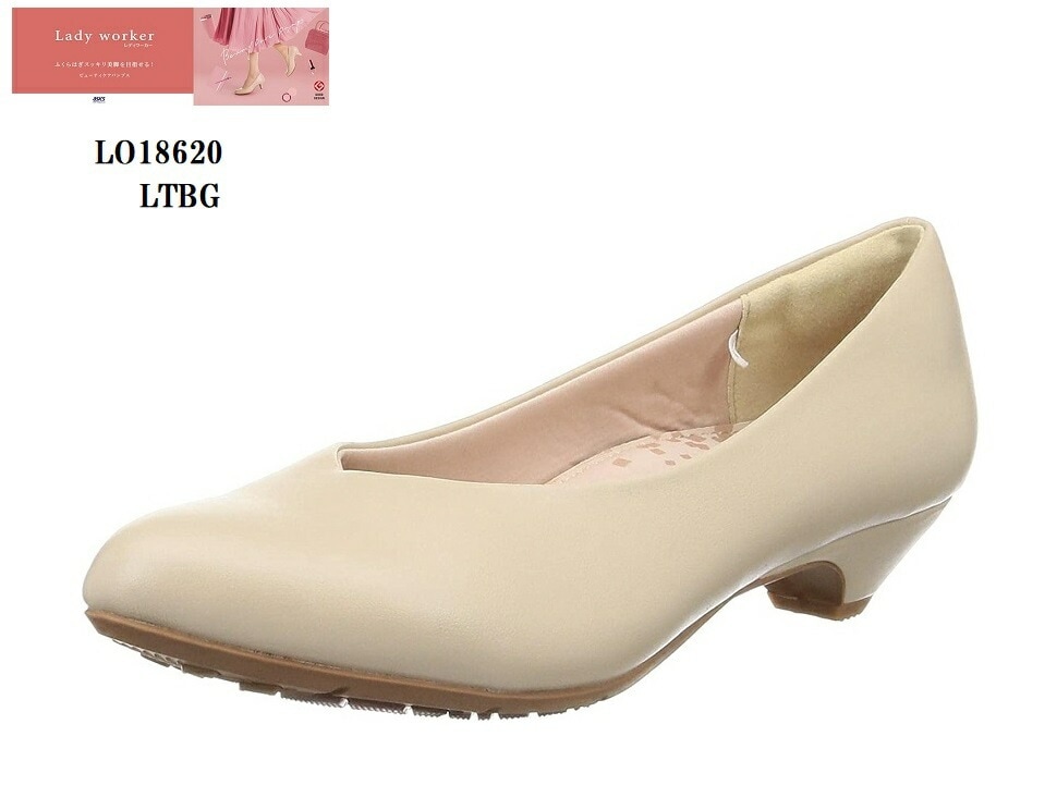 (レディワーカー)Lady woker LO18620 レディス 幅広3E キャリアパンプス ラウンドトゥ 軽量設計 つま先にゆとりを持たせた幅広3E設計
