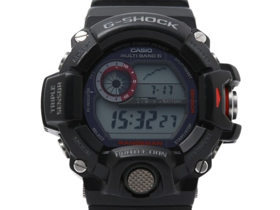 カシオ 腕時計 G-SHOCK レンジマン 樹脂 ステンレス カーボンファイバー GW-9400J-1JF デジタル ソーラー電波 イルクジ ブラック デジタル文字盤【本物保証】