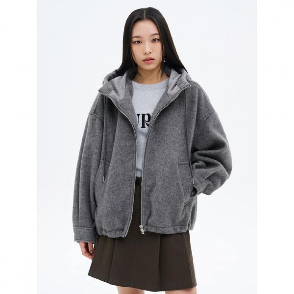 ウールブレンドオーバーフィットジャンパーグレー (355139LY13)