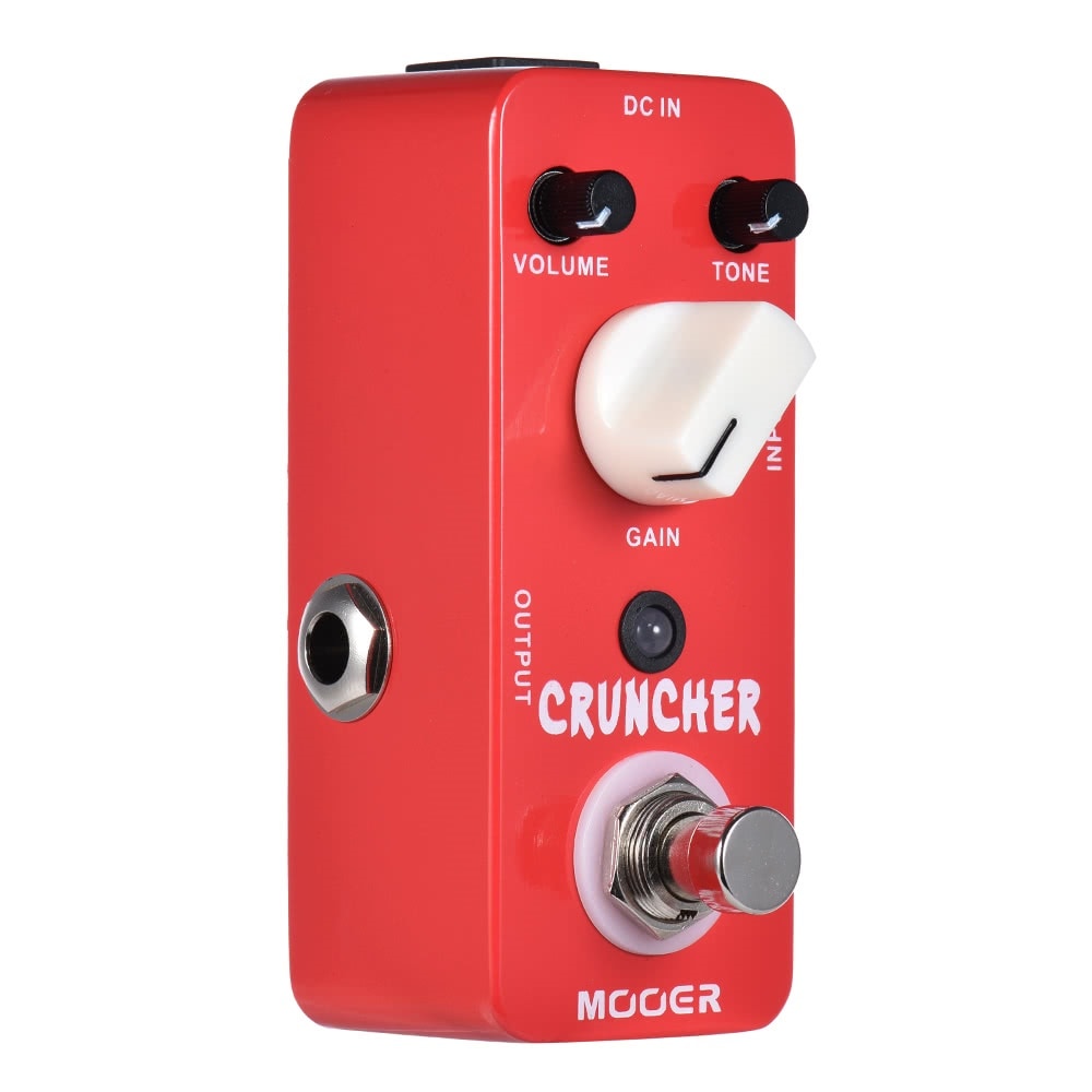 MOOER CRUNCHERハイゲインディストーションギターエフェクターペダルトゥルーバイパスフルメタルシェル