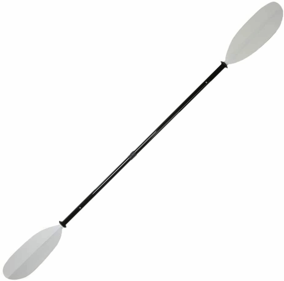 【迅速出荷】 カヤックパドル ダブルブレード グラスファイバーパドル アジャスタブル ストレートシャフト ホワイト全長220-230cm調節可能 4ピース分割可 収納便利 CP13
