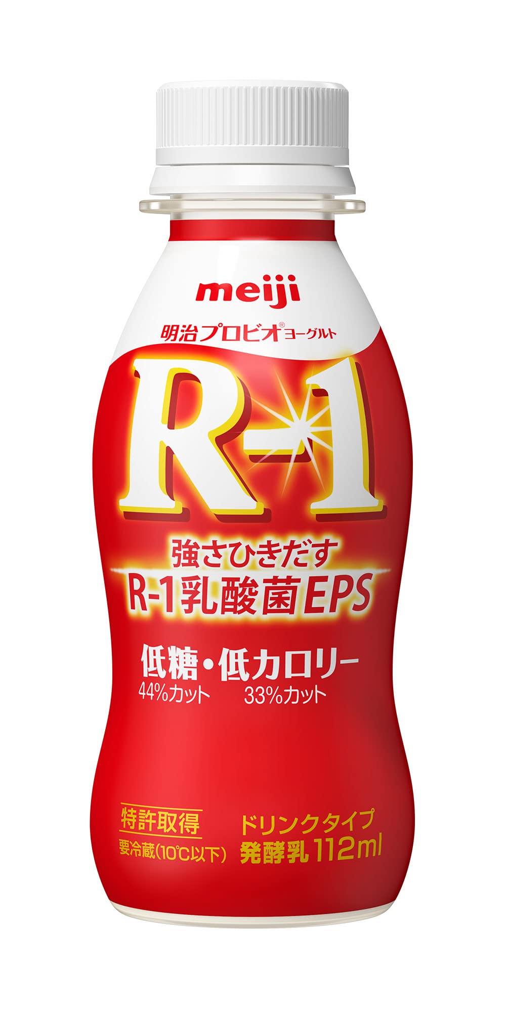 【Amazon.co.jp限定】明治プロビオヨーグルトR-1 ドリンクタイプ 低糖・低カロリー 112ml×24本 強さひきだす乳酸菌【クール便】