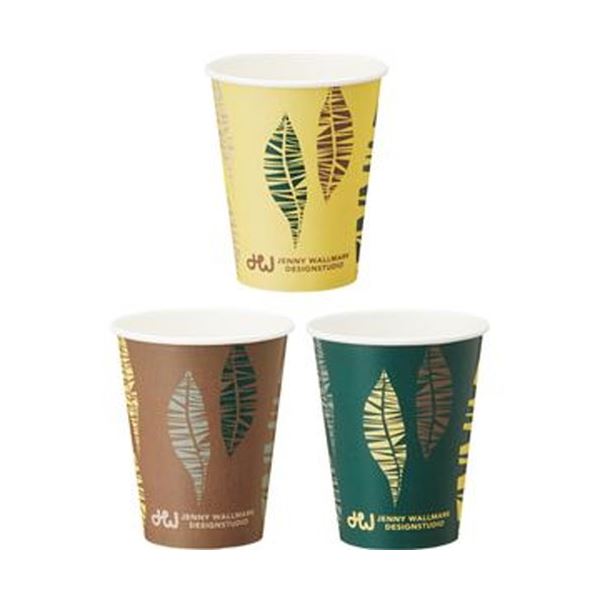 （まとめ）TANOSEE 厚紙タンブラーFeathers 280ml（9.5オンス）1セット（250個：50個5パック）5セット
