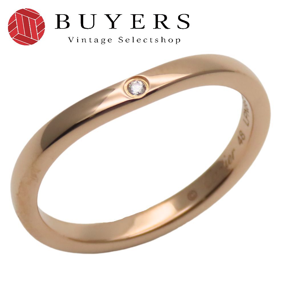 中古 リング・指輪 バレリーナ 48 K18PG ダイヤモンド 約2.18g ピンクゴールド 3PD ジュエリー レディース 女性