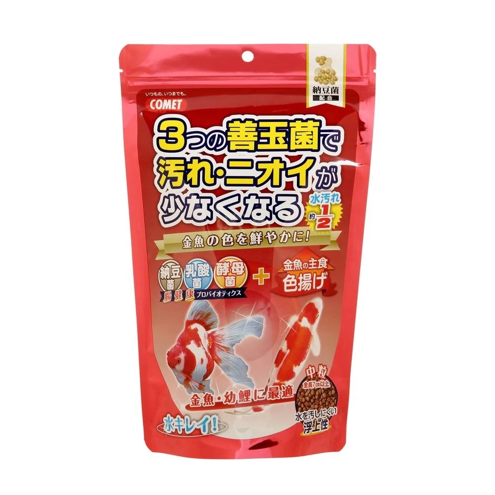 （まとめ買い）イトスイ コメット 金魚の主食納豆菌色揚げ中粒 430g 金魚用フード [x5]