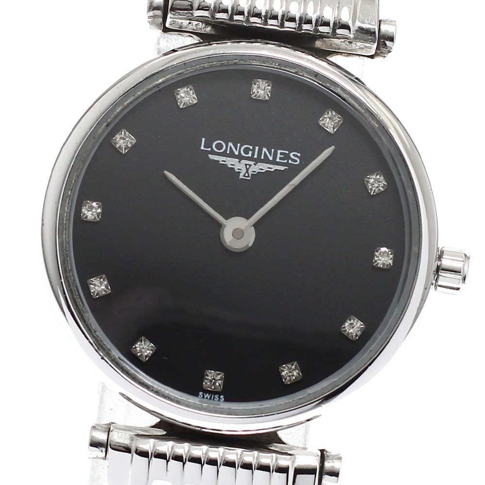 ロンジン LONGINES L4.635.8 グランドクラシック 12Pダイヤ クォーツ レディース _933782【中古】
