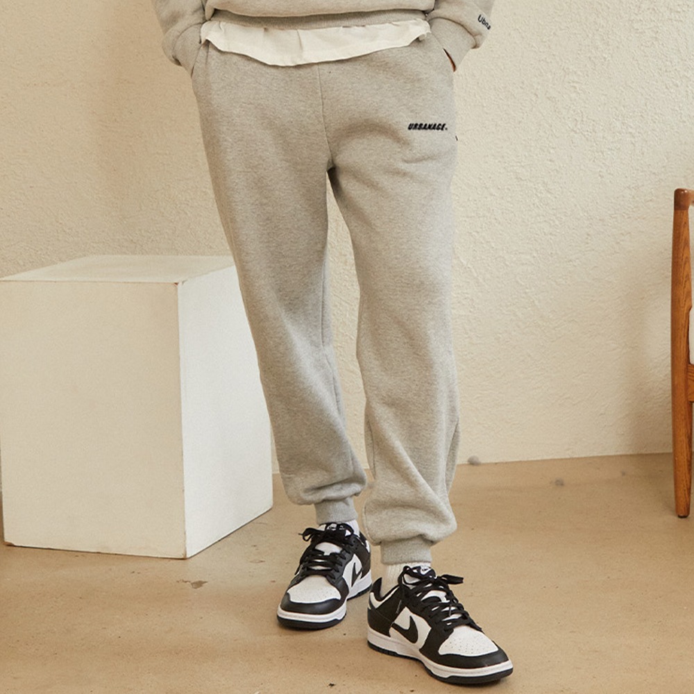 Basic Jogger Training Pants (Melange Gray)