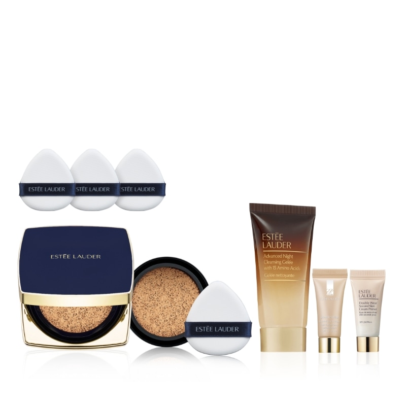 [エスティローダー]ダブルウェアソフトグローマットクッションSPF45 / PA+++（+デラックス3種パフ）