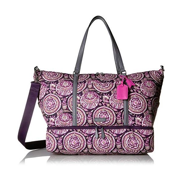 Vera Bradley Women s Midtown Travel Bag， Lei Flowers 並行輸入品