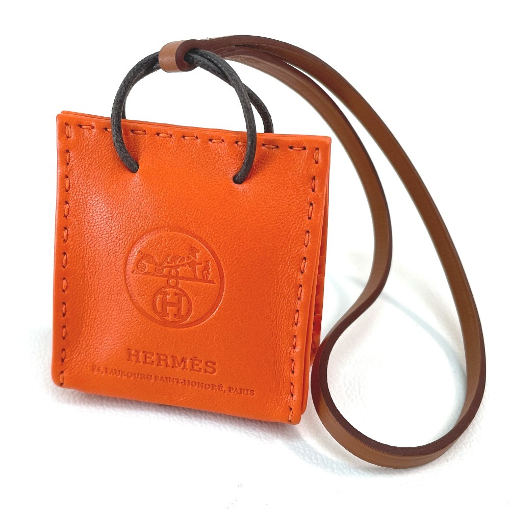 チャーム サックオランジュ ショッパー カバン ストラップ キーホルダー アニョーミロ オレンジ