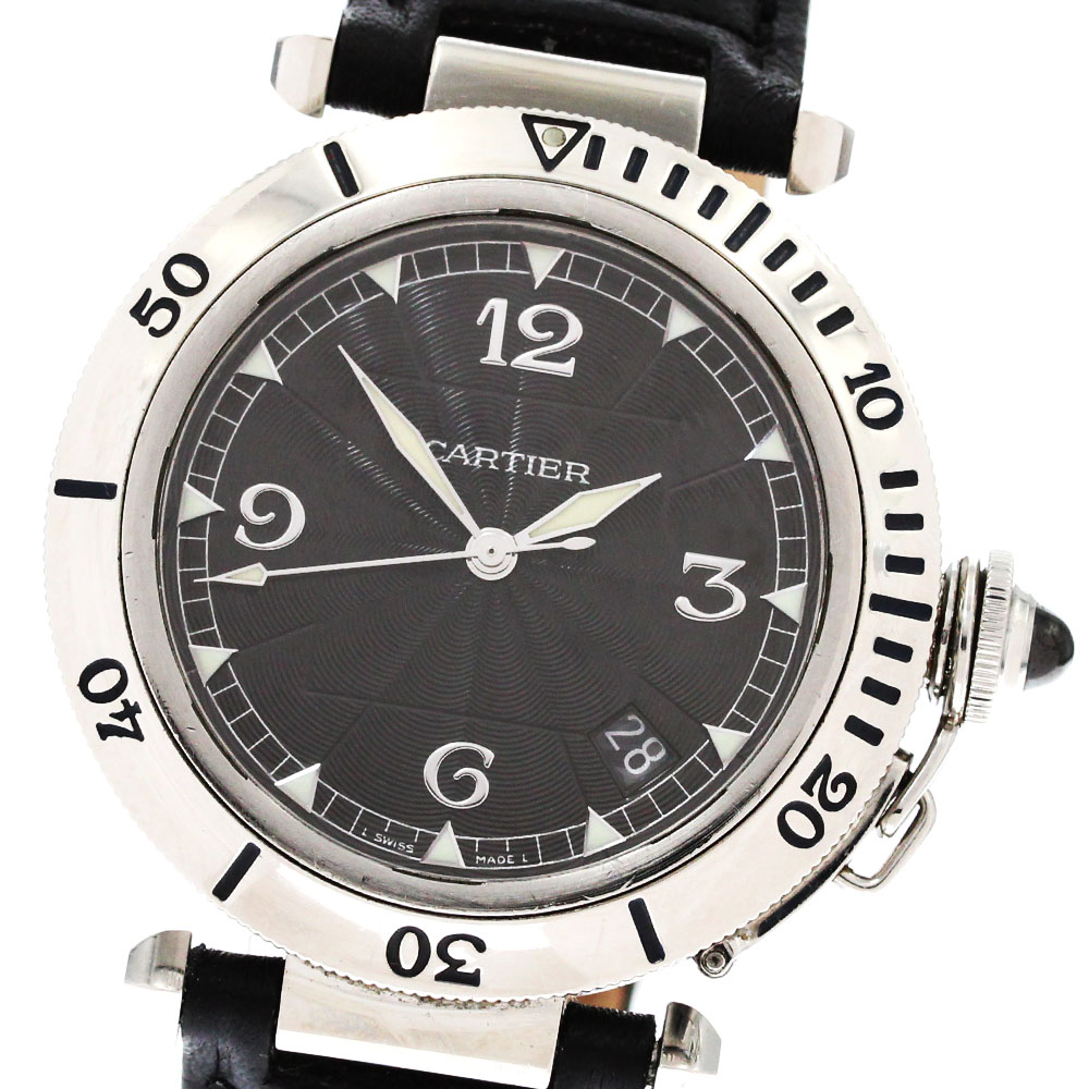 訳あり カルティエ CARTIER W3105255 パシャ38 デイト 自動巻き メンズ _875918【中古】