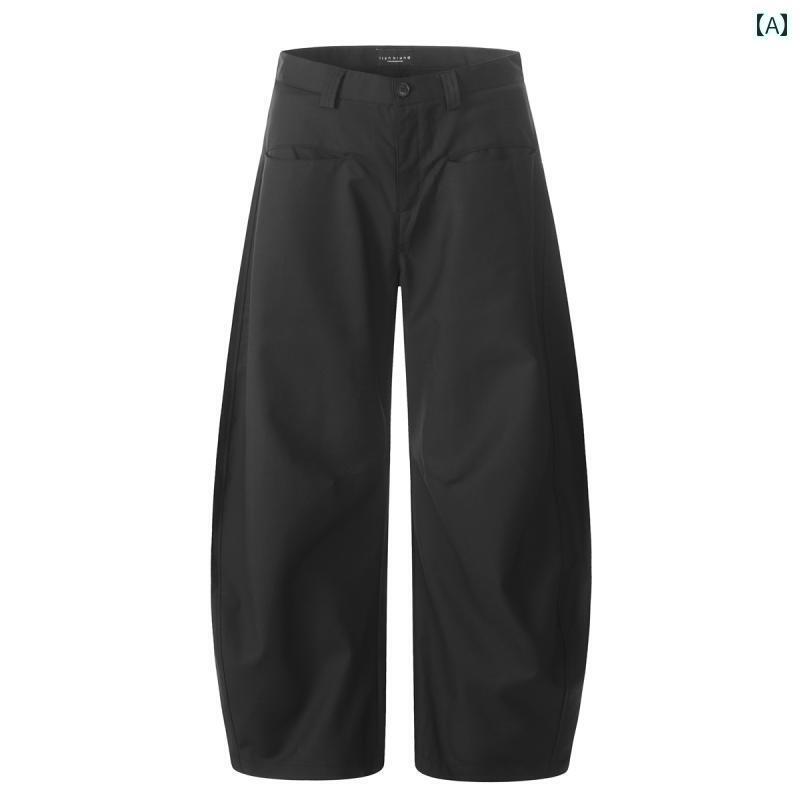 レディース　カジュアル　パンツ SUNDAYPLANな 高級 ブラック ドレープ カジュアル パンツ レディース ストレート 万能 スリム ワイド レッグ