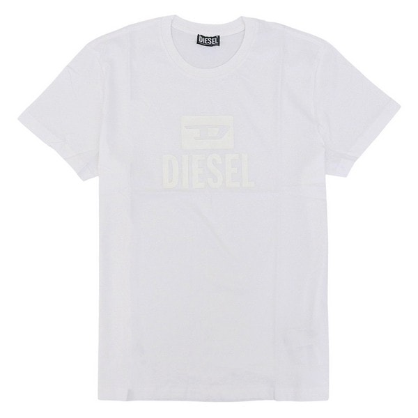 ディーゼル Tシャツ カットソー メンズ 半袖 XL コットン ホワイト T-DIEGO TONE ON TONE T-SHIRT A09753RPATI1-WHXL DIESEL