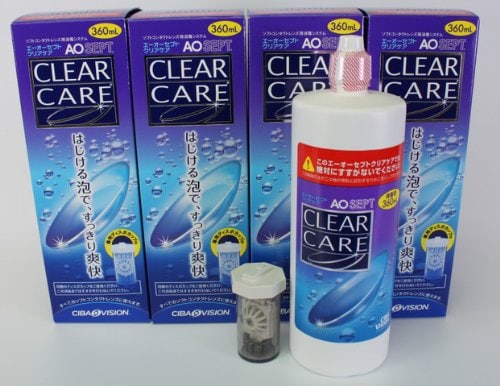 エーオーセプトクリアケア AOセプトクリアケア360ｍｌ（ディスポカップ付）【4本】 360ミリリットル (x 1)