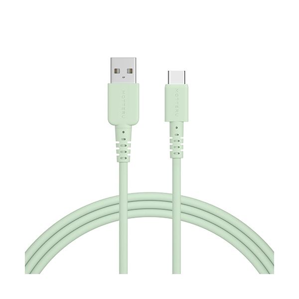 （まとめ） オウルテックMOTTERU A to C シリコンケーブル ピスタチオ 2m MOT-SCBACG200-PS 1本 [x3セット]