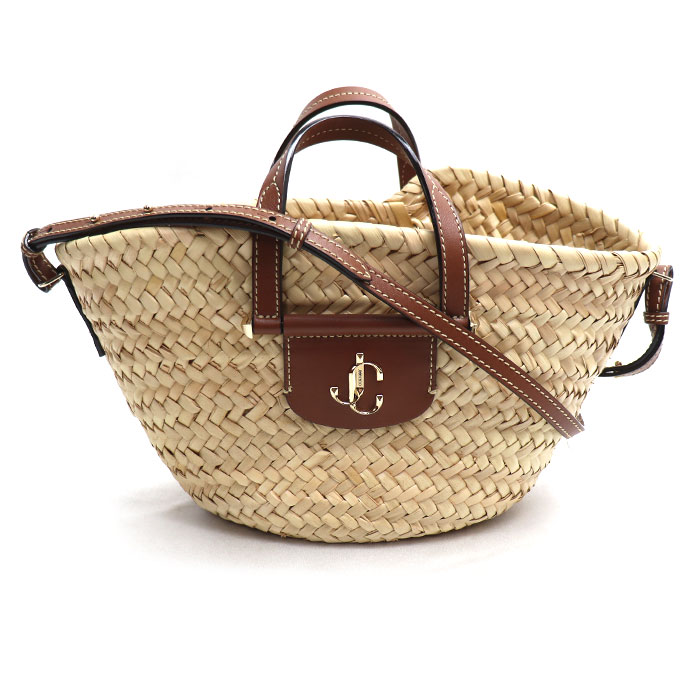 JIMMY CHOO ジミーチュウ MACYTOTESVGH 2Wayショルダーバッグ ナチュラル ブラウン J000142297001 レディース 中古 美品
