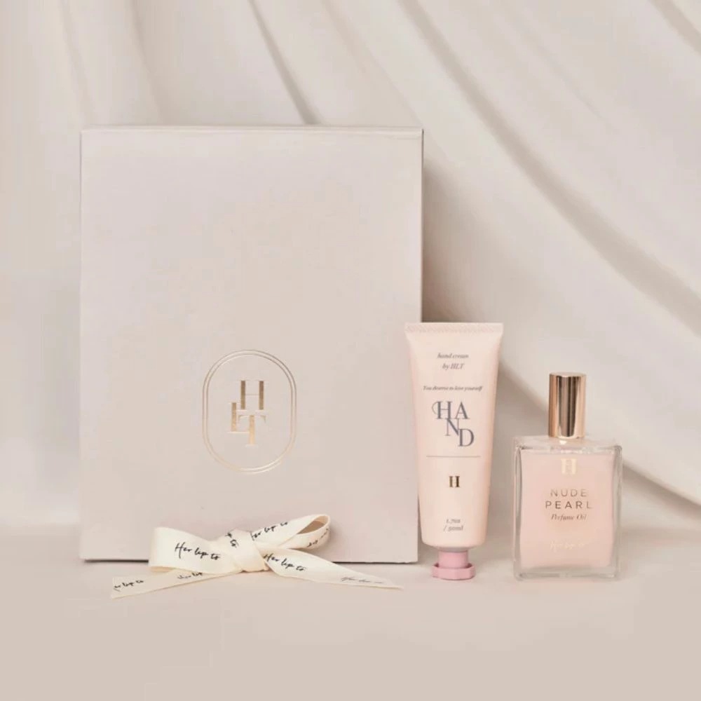 【ハンドクリーム&パフュームオイル】 NUDE PEARL DAY CARE SET ハンドクリーム パフュームオイル ギフト フレグランス 乾燥 肌荒れ 保湿 ベタつかない 美容成分
