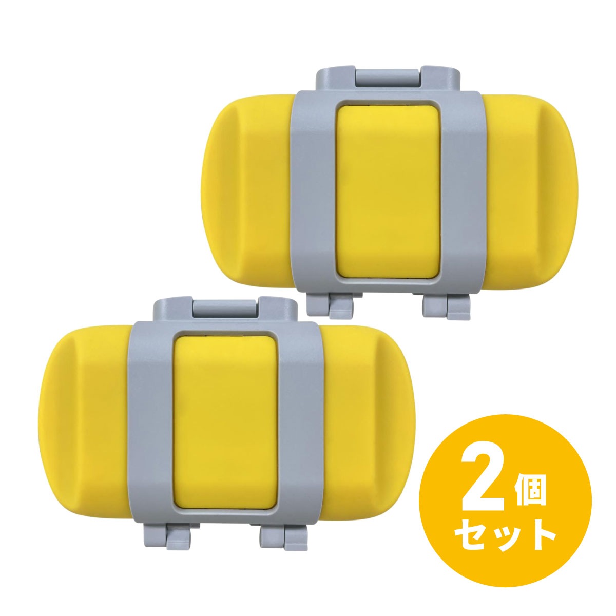 まとめ買い【在庫有・即納】サクセスアジア ハーフホットサンドメーカー SA031 OG オレンジ(イエロー)×2セット　レンジクッキング 簡単