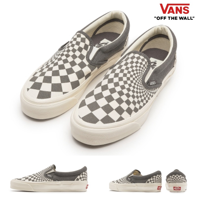 [VANS] バンズ MTE スリッポン / MTE Slip On Reissue 98 RADIAL CHECKERBOARD PEWTER/MARSHMALLOW