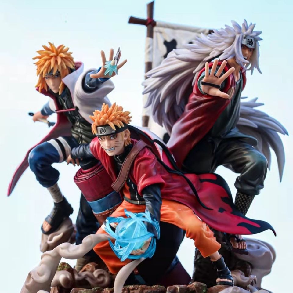 火影忍者の絆宿命渦ナルト自来也波風水門GK像の手作りプレゼント 9,409円