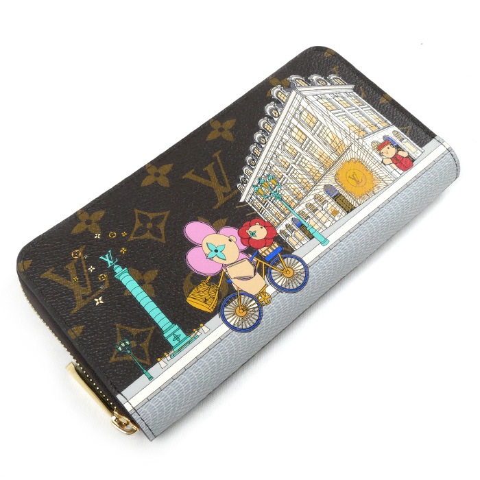 LOUIS VUITTON ルイ・ヴィトン ジッピーウォレット ヴィヴィエンヌ 長財布 ラウンドファスナー モノグラム ブラウン M81544 IC レディース 中古 美品