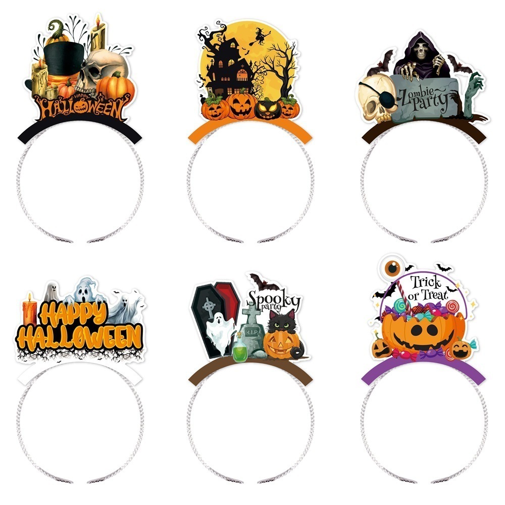新しいハロウィン ヘッドバンド ハロウィン パーティー パンプキン 写真小道具 ヘッドバンドとヘア アクセサリー