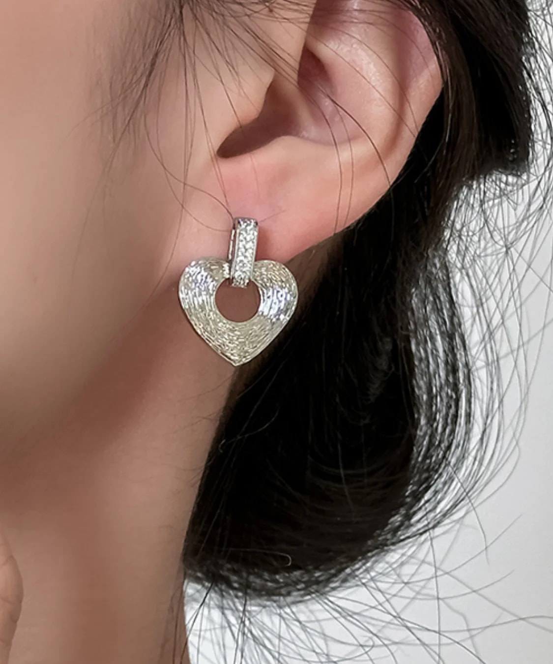 Qoo10 jemiremi シルバーハートピアス ピアス [シルバー