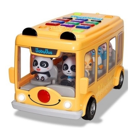 ベビーバスパンダDX歌と学習バスLEDサウンドフィギュアアカデミー-100%正規品