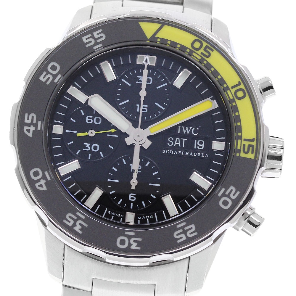 IWC SCHAFFHAUSEN IW376708 アクアタイマー クロノグラフ デイデイト 自動巻き メンズ _964087【中古】