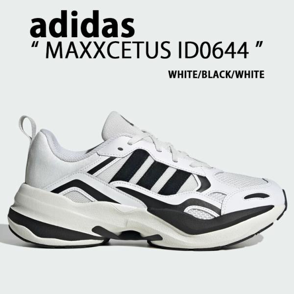 ID0644 スニーカー MAXXCETUS WHITE BLACK マックスキャターズ ダッドシューズ デイリーシューズ