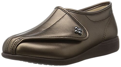 快歩主義 介護シューズ 軽量 転倒予防 リハビリ 幅広3E KHS L011 レディース ブロンズスムース 22.5 cm 3E 5,729円