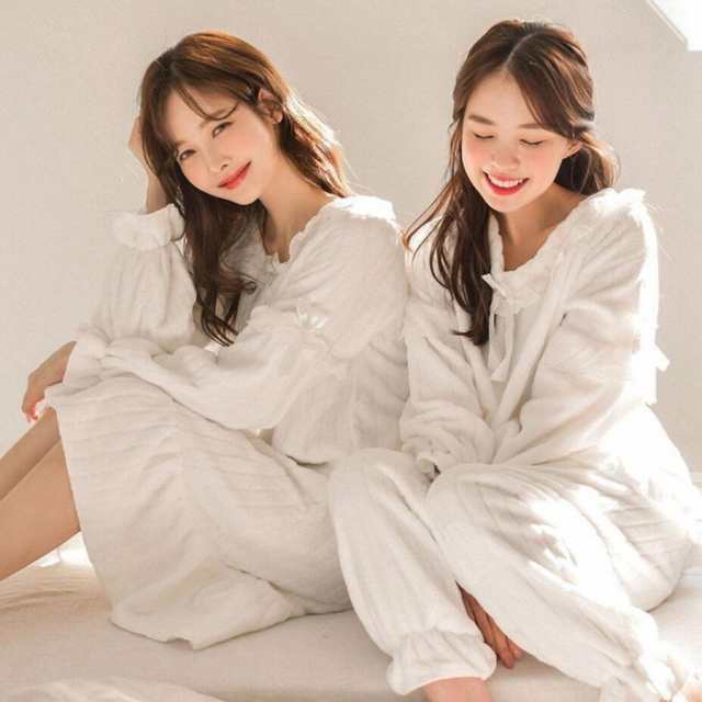 パジャマ ルームウェア レディース 冬 もこもこ パジャマ 長袖 フランネルパジャマ ルームウェア 5,145円