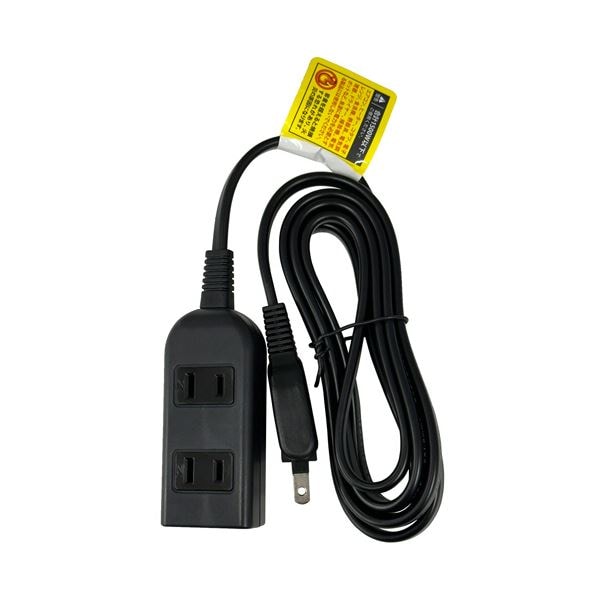 （まとめ） ハイディスク電源タップAC3個口 コード付 2m HD-T03A2MBK 1個 [x5セット]