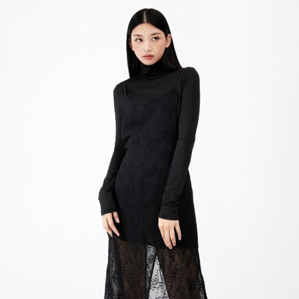 MIXO ジャカードナシワンピース_miwowe912B