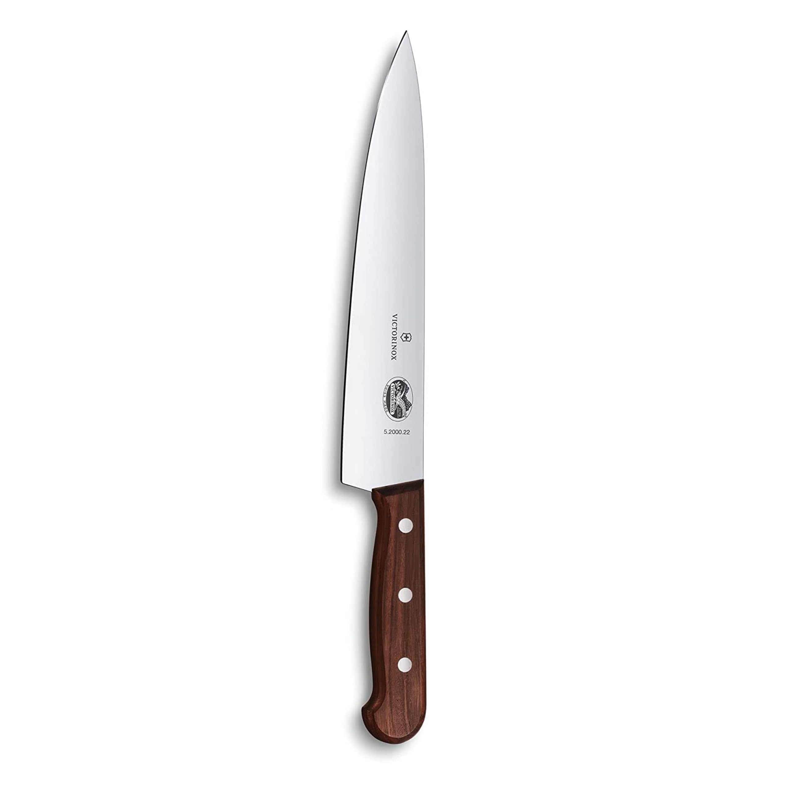 VICTORINOX(ビクトリノックス) 牛刀包丁 軽くて切れ味が良く様々な調理で活躍 22cm直刃 ウッド プロ仕様の牛刀包丁 シェフナイフ 5.2000.22G