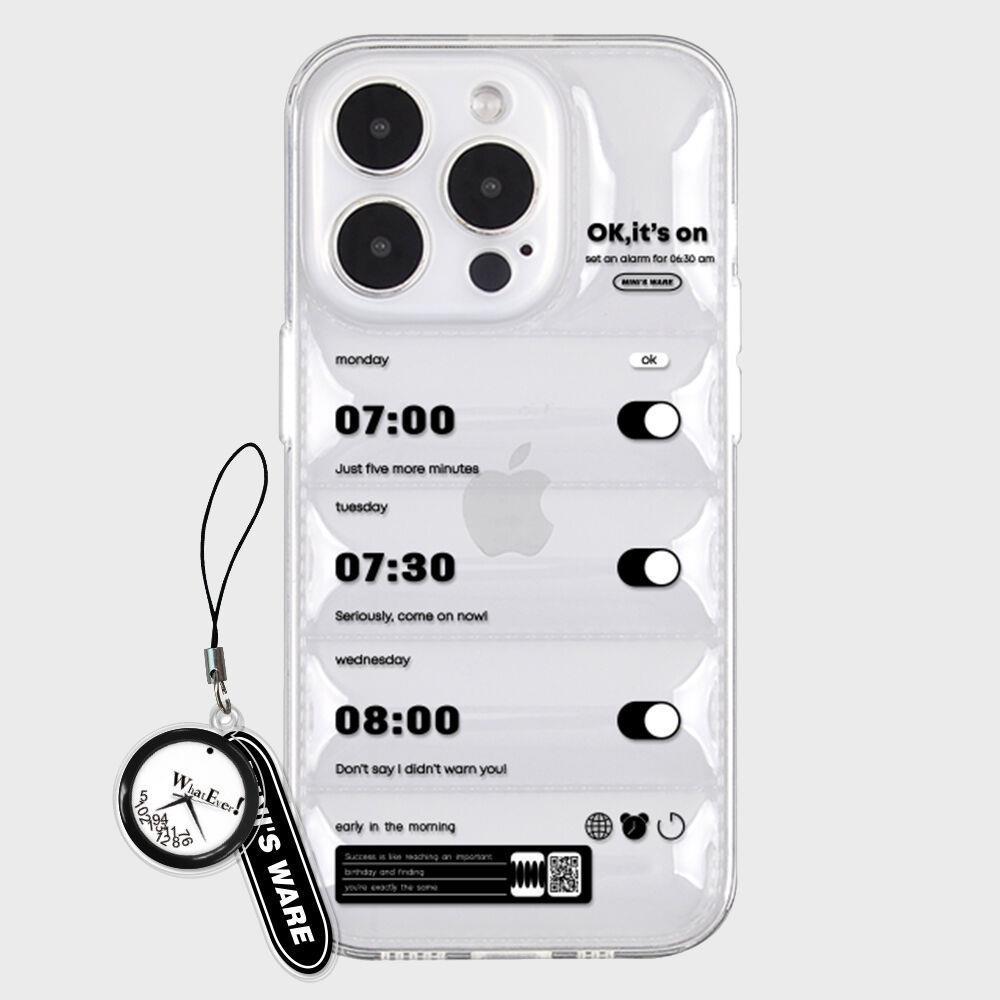 mini s ware ALARM PADDING CASE BLACK