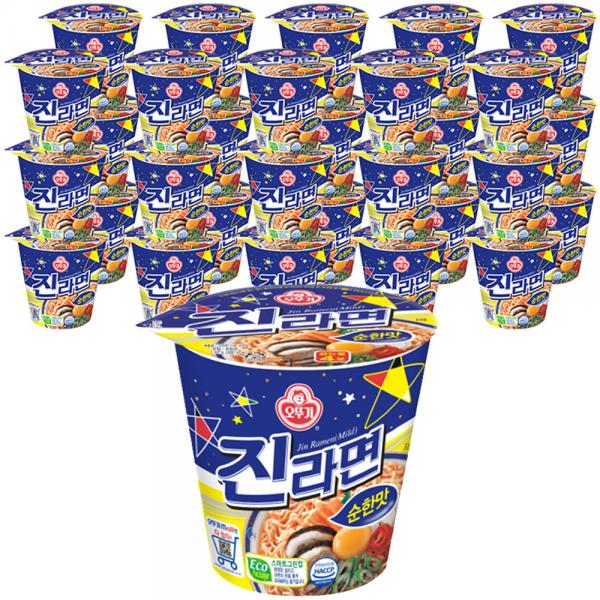 オットゥギ ジンラーメン まろやか味 小カップ 65g 오뚜기 진라면 순한맛 소컵 65g
