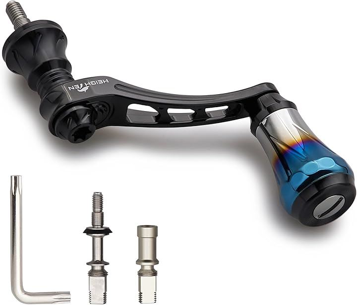 45-50mm可変 リール ハンドル 6.8g 20mm 焼き色アルミ ノブ 搭載 シマノ ダイワ 通用 スピニングリール Arch Aurora(ブラック, 45-50mm) 5,077円