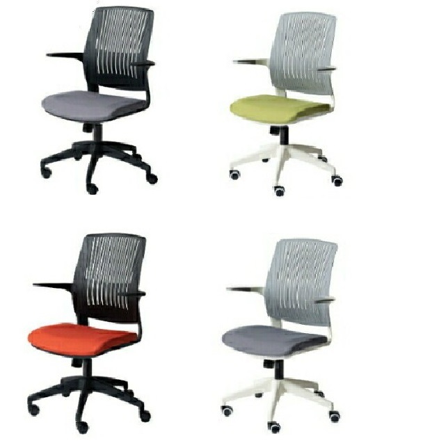 デスクチェア 東谷OFC-50 オフィスチェア 椅子 チェア キャスター付き 回転式 昇降機能 ロッキング機能 オフィス PC 肘付き ブラック グレー オレンジ ブルー グリーン