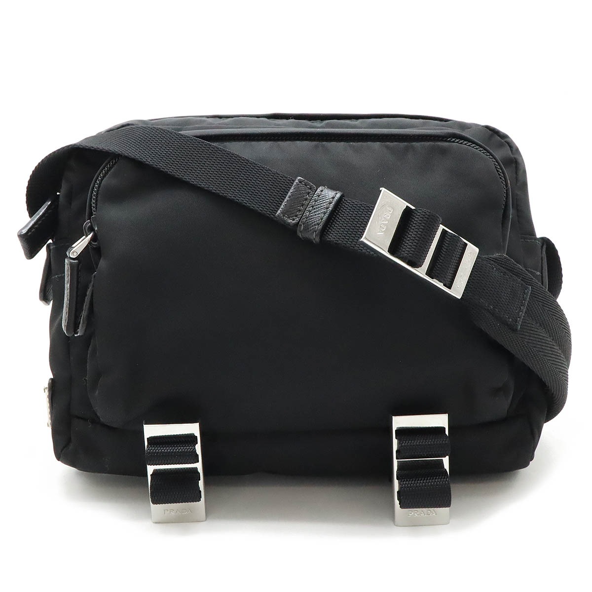 クロスボディバッグ ショルダーバッグ 斜め掛け レザー NERO ブラック 黒 2VH04