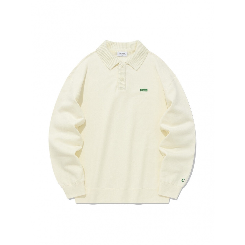 COVERNAT ニットカラマンツーマンエクルー