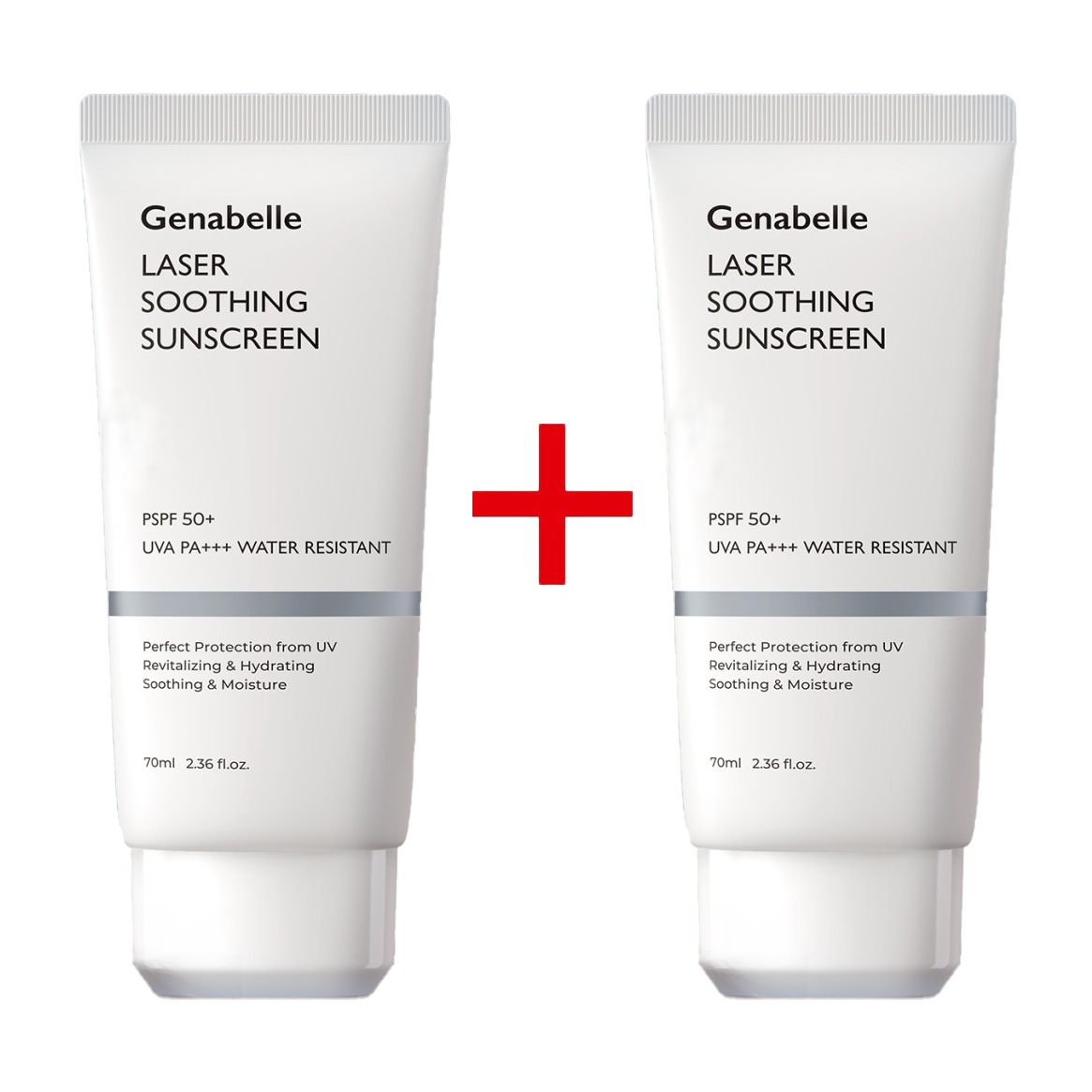 [1+1]レーザー スージング 混合紫外線遮断サンスクリーン SPF50+ PA+++ 70ml+70ml 4,896円