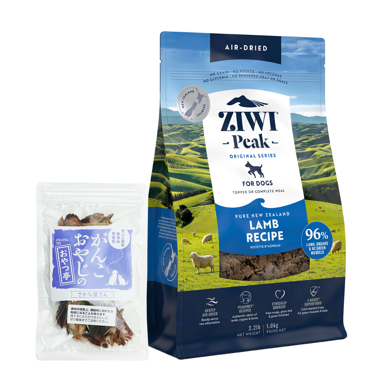 エアドライ ドッグフード ラム 1kg 【お試し国産お魚おやつ約20g付き】