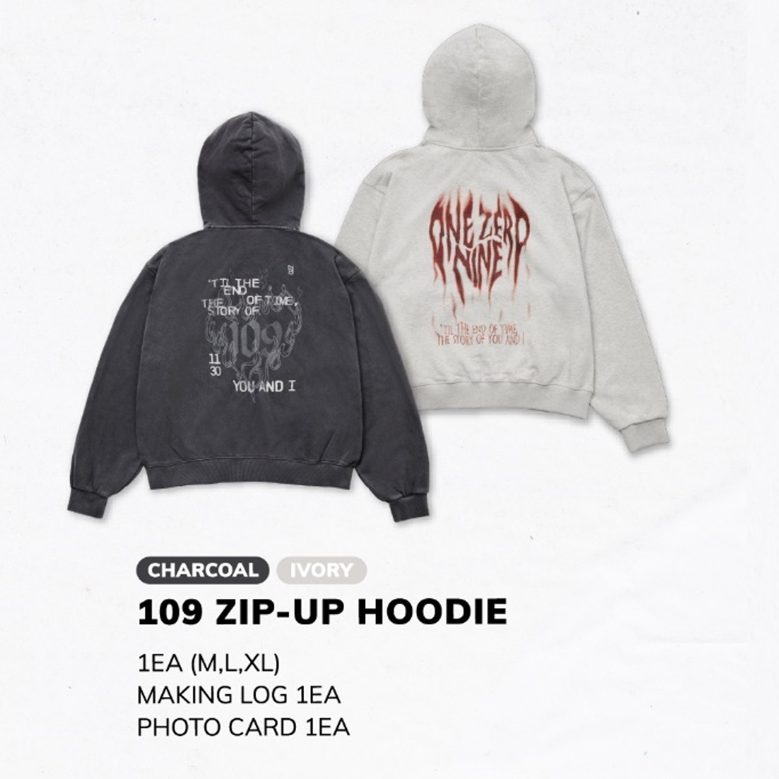 [公式] Artist-Made Collection by ENHYPEN POP-UP SUNGHOON 109 ZIP-UP HOODIE