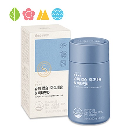 [LG生活健康] スーパー カルシウム マグネシウム&ビタミンD（8週間分）/亜鉛/マンガン 4,784円