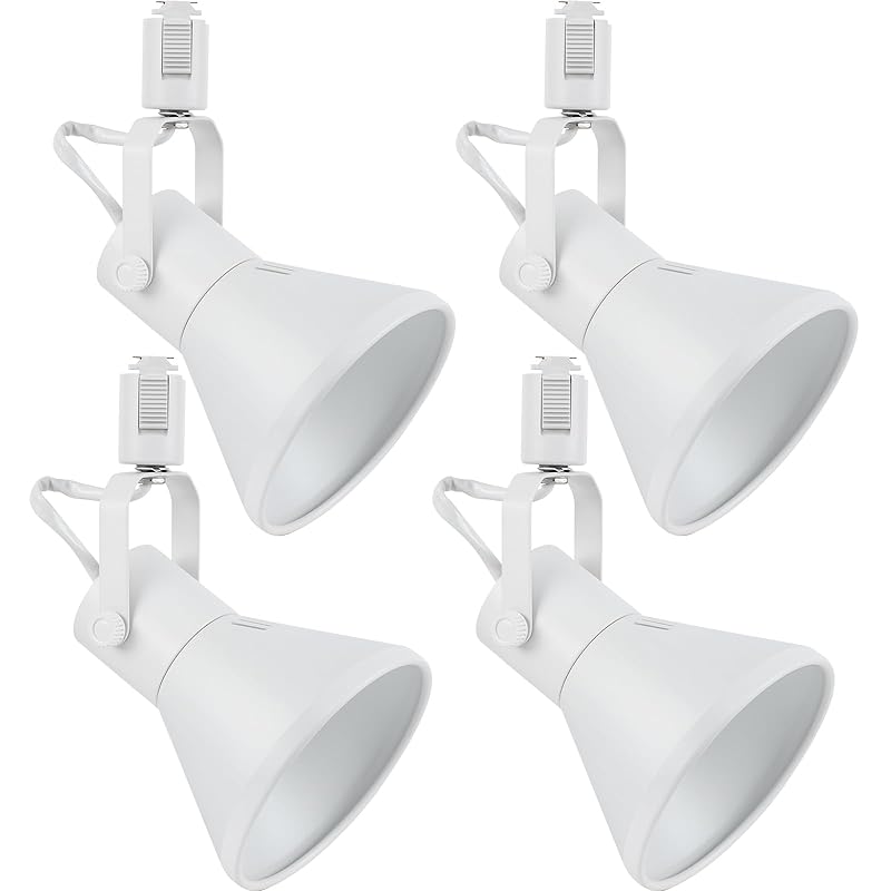 szbritelight ダクトレール用 スポットライト E26口金 電球なし 配線ダクトレール用 照明器具 ライティングレール LED対応 角度調節可能 天井照明 リビング 家庭照明 店舗照明 4個