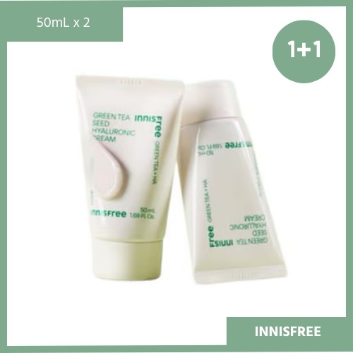 【1+1】グリーンティーシード ヒアルロン酸 水分クリーム 50ml