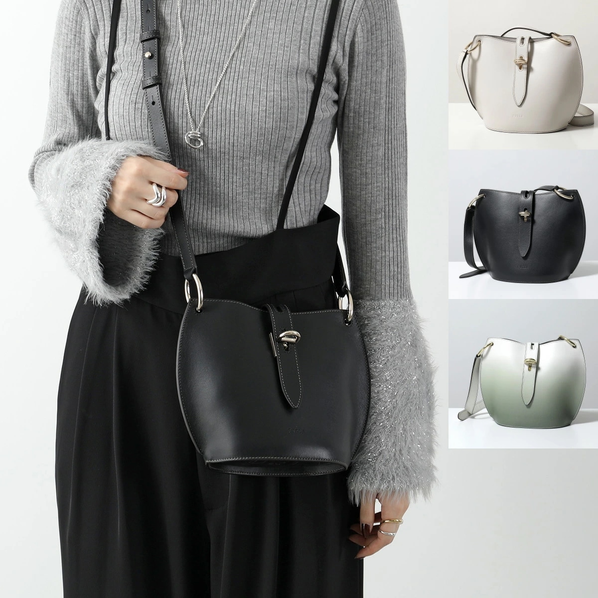 Furla フルラ ショルダーバッグ UNICA MINI CROSSBODY ウニカ WB00913 AX0733 レディース レザー クロスボディ 鞄 カラー3色