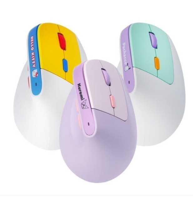 サンリオ バーティカルワイヤレスマウス4種のうちタク1（ハローキティ/クロミ/ポチャコ/ジャンマンルピー Zanmang Loopy）