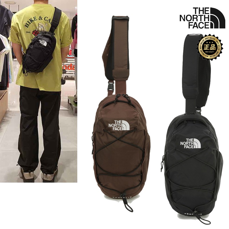 NN2PR55 BOREALIS SLING BAG 斜めがけ ワンショルダー 軽量 収納 前面コード 整理ポケット ストラップ調整 通勤 旅行 アウトドア 春秋 ハンズフリー 体にフィット 街歩き用